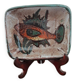 Vallauris earthenware plate