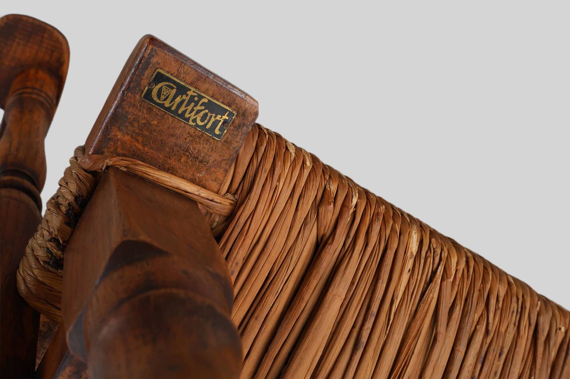 Leather and oak Armchair by Theo Ruth for Artifort, The Netherlands 1940s