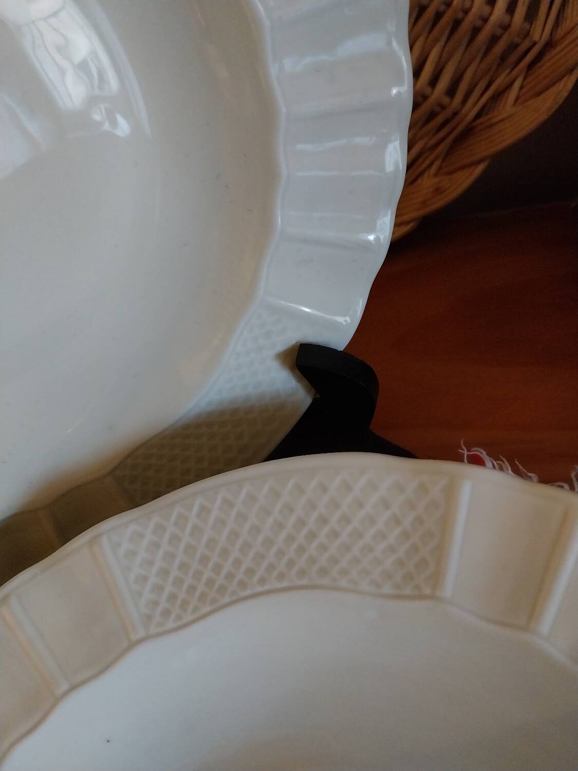 Bernardaud soup plates, Malmaison model