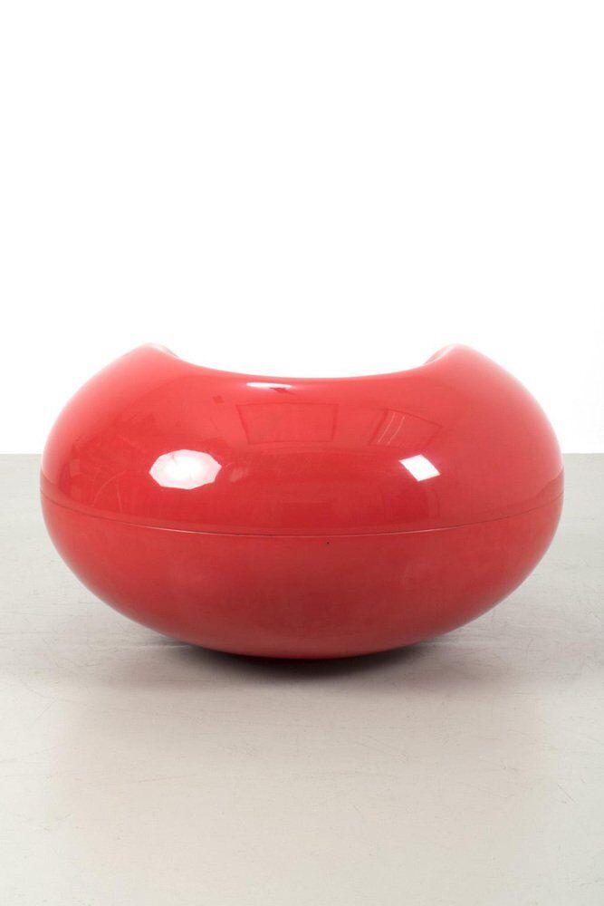 Red Pastil Lounge Chair by Eero Aarnio