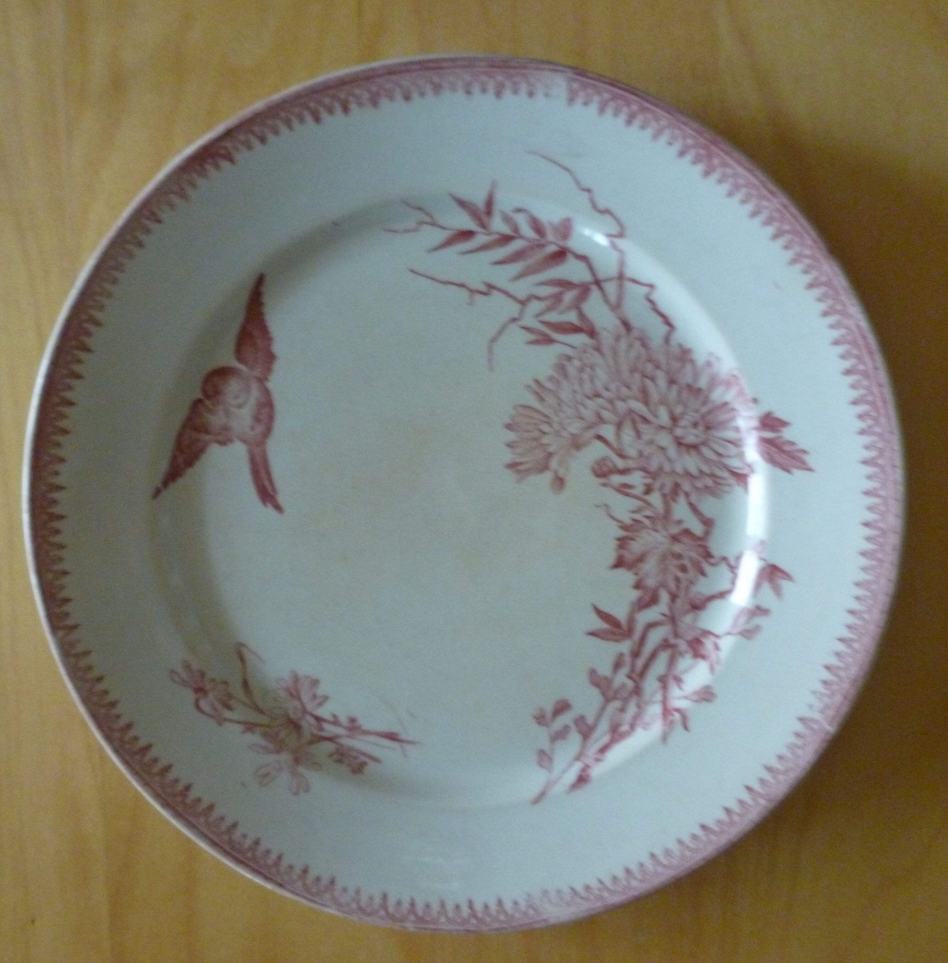Plate Pexonne rose