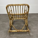 Children's rattan rocking chair