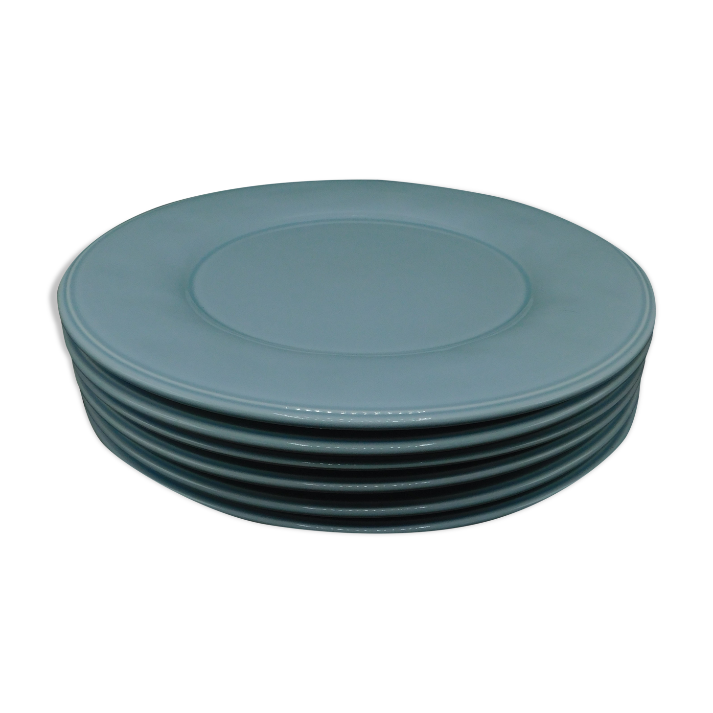 6 presentation plates - 33 cm - vintage