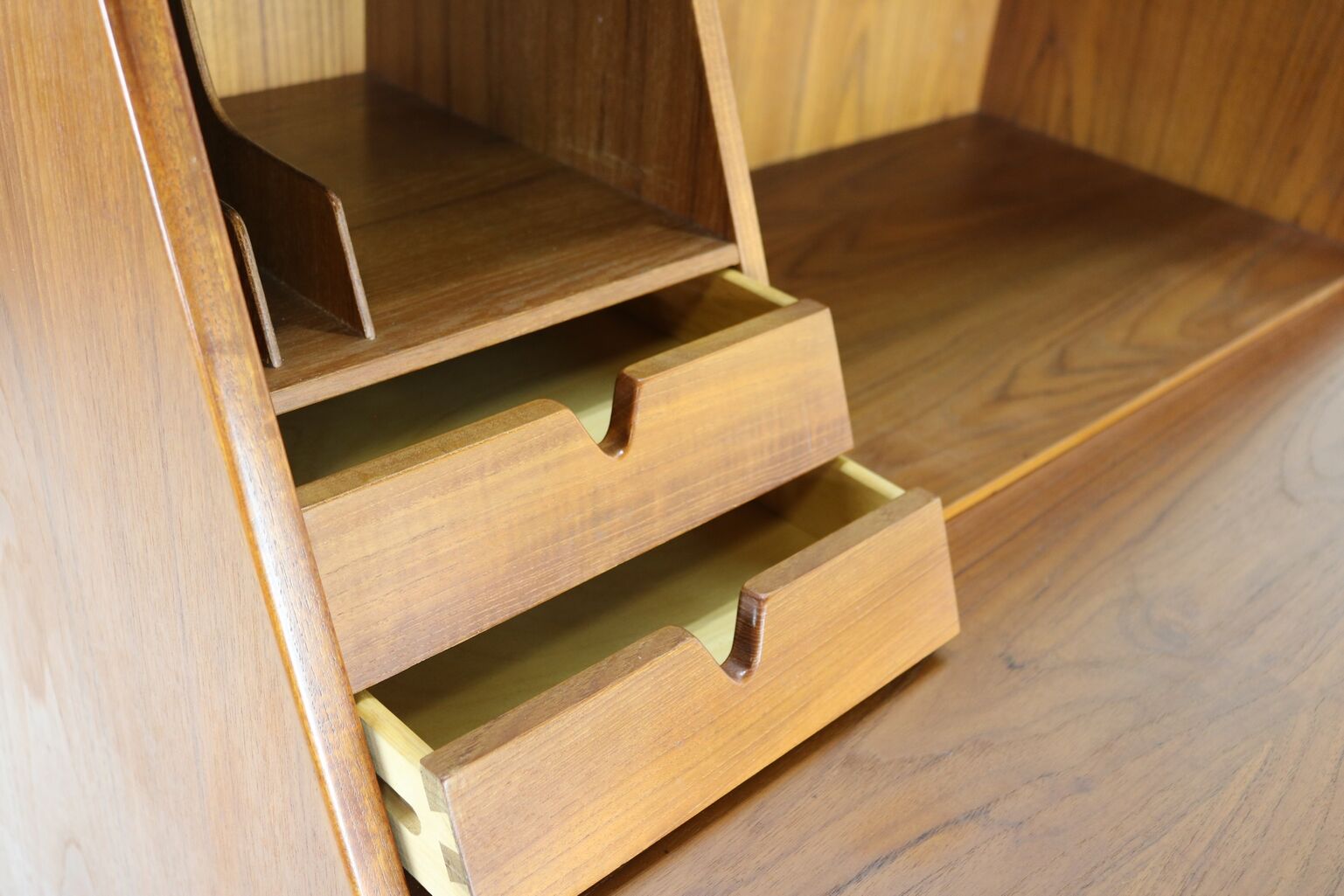 Danish design drop front secretary desk by Arne Wahl Iversen