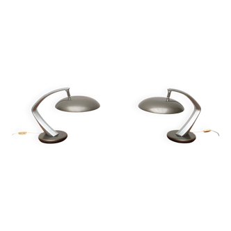 Space Age Boomerang table lamps by Luis Pérez de la Oliva for Fase, set of 2