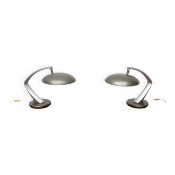 Space Age Boomerang table lamps by Luis Pérez de la Oliva for Fase, set of 2