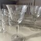 Engraved crystal glass service
