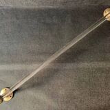 Art Deco napkin holder in bronze and glass, 1930