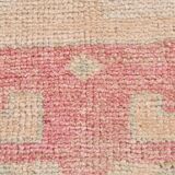 3x10 Soft Pink Turkish Vintage Runner Rug, 97x324Cm