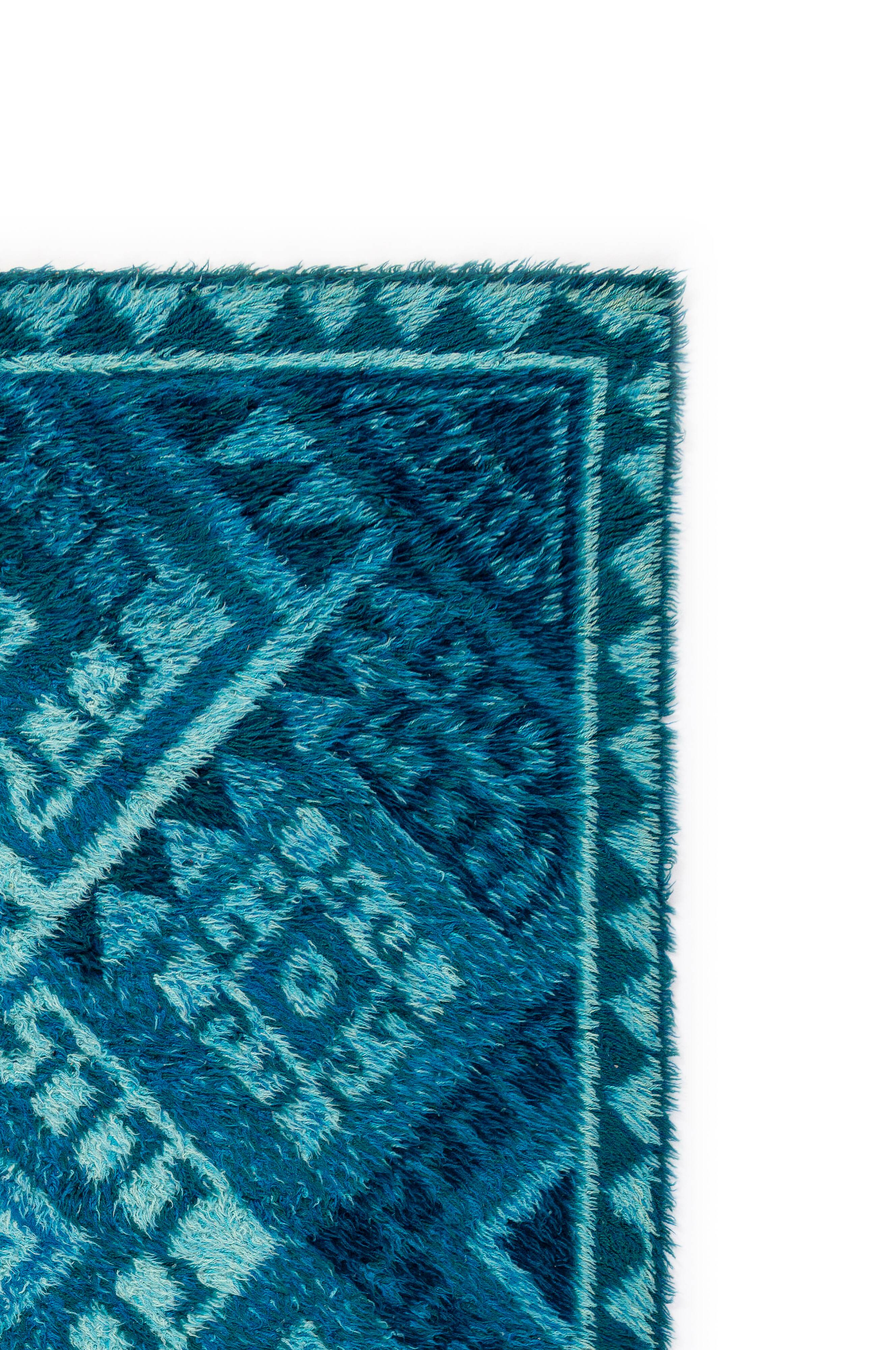 Vintage Scandinavian Style Rya Rug, 1970s