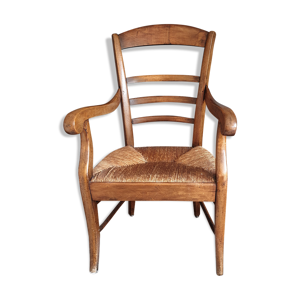 fauteuil paillé