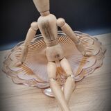 Pink molded glass pie dish