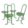 Set of 4 "Dafne" chairs by Gastone Rinaldi, 1970s