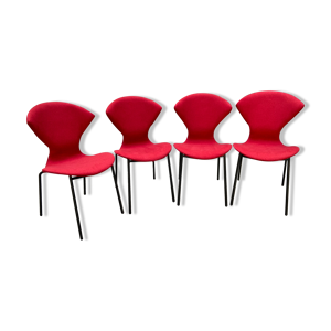 4 chaises modèle 18 édition Burov années 50