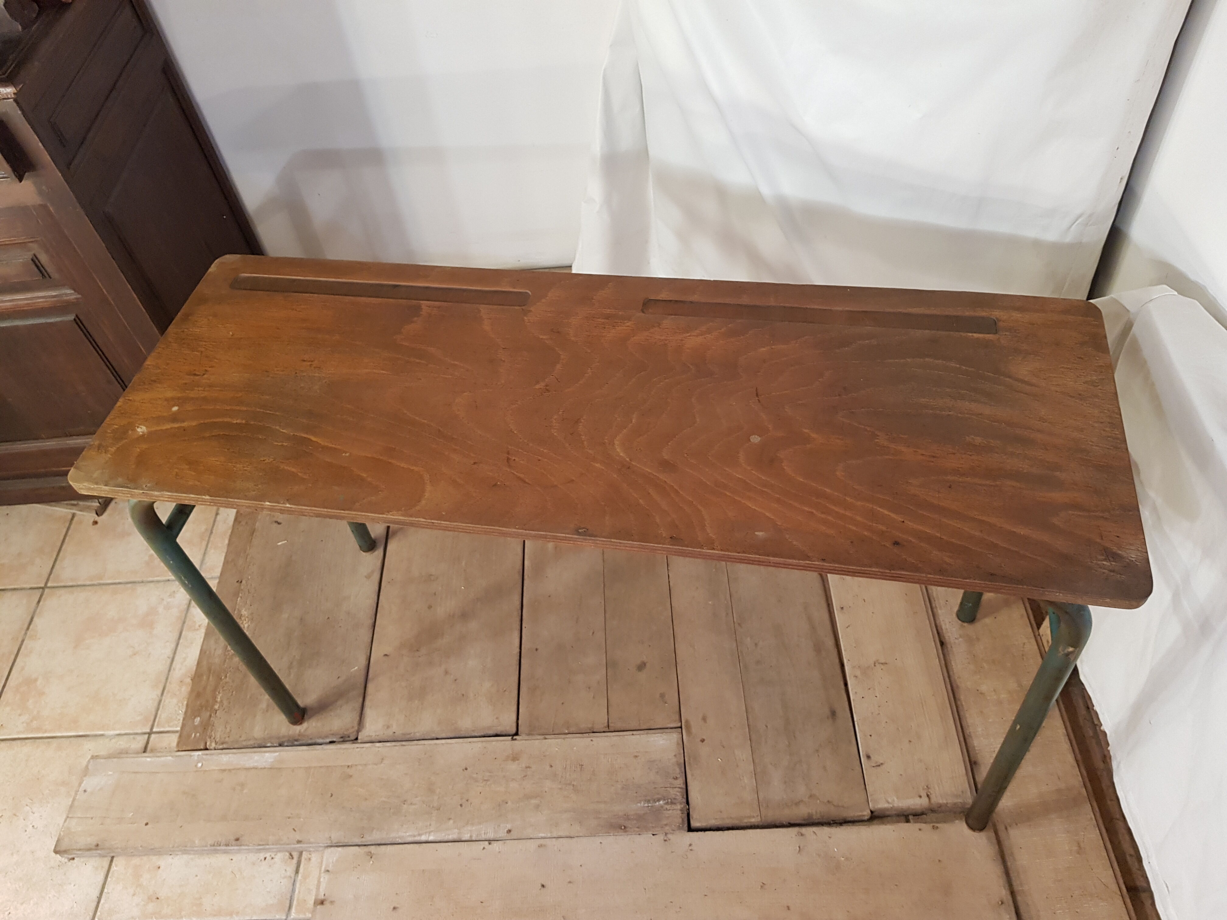 Table desk double school desk 1960