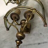 Pair of brass wall lights