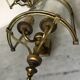 Pair of brass wall lights