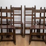 Large solid wood table with Spanish Renaissance extension