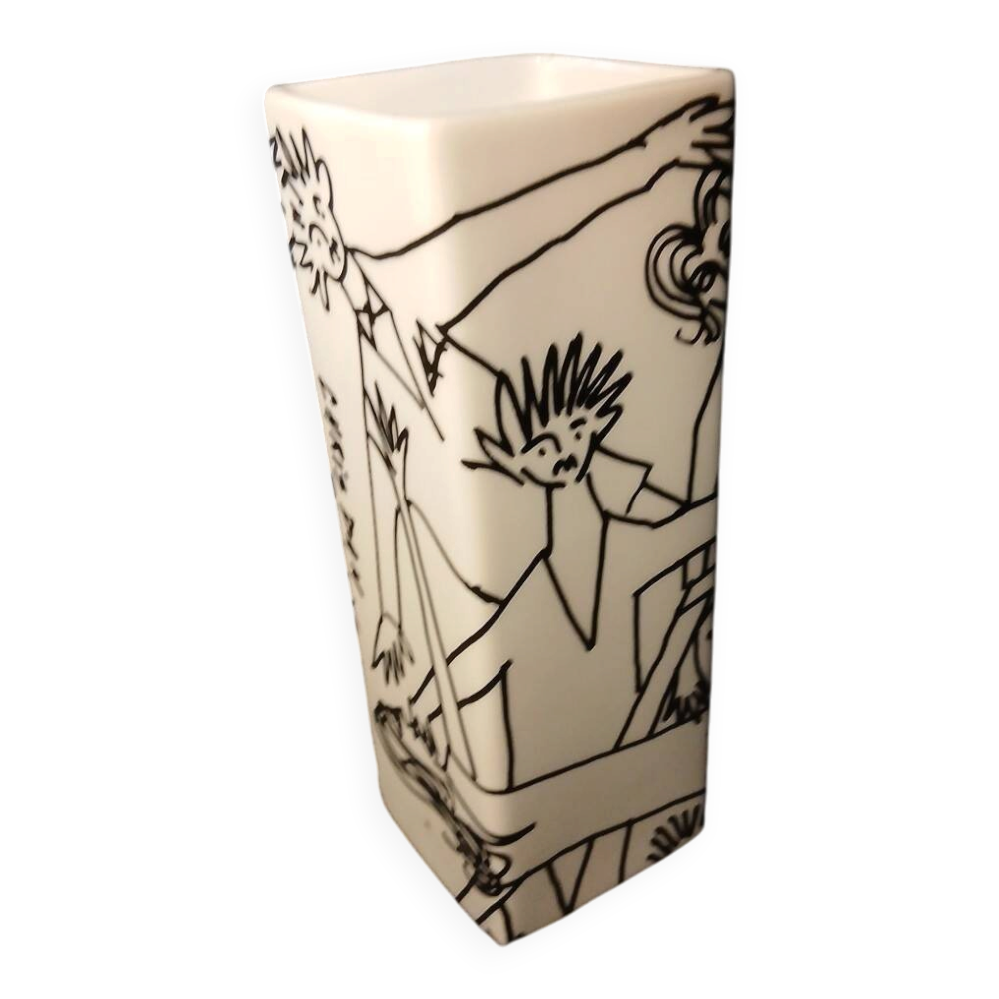 Limoges porcelain vase signed Cris Dan