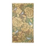 Painted canvas depicting doves in foliage.