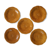 Série de 5 assiettes Gien