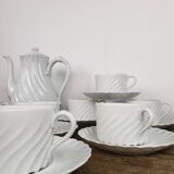 Limoges porcelain tea service, Haviland house, Cote Torse model