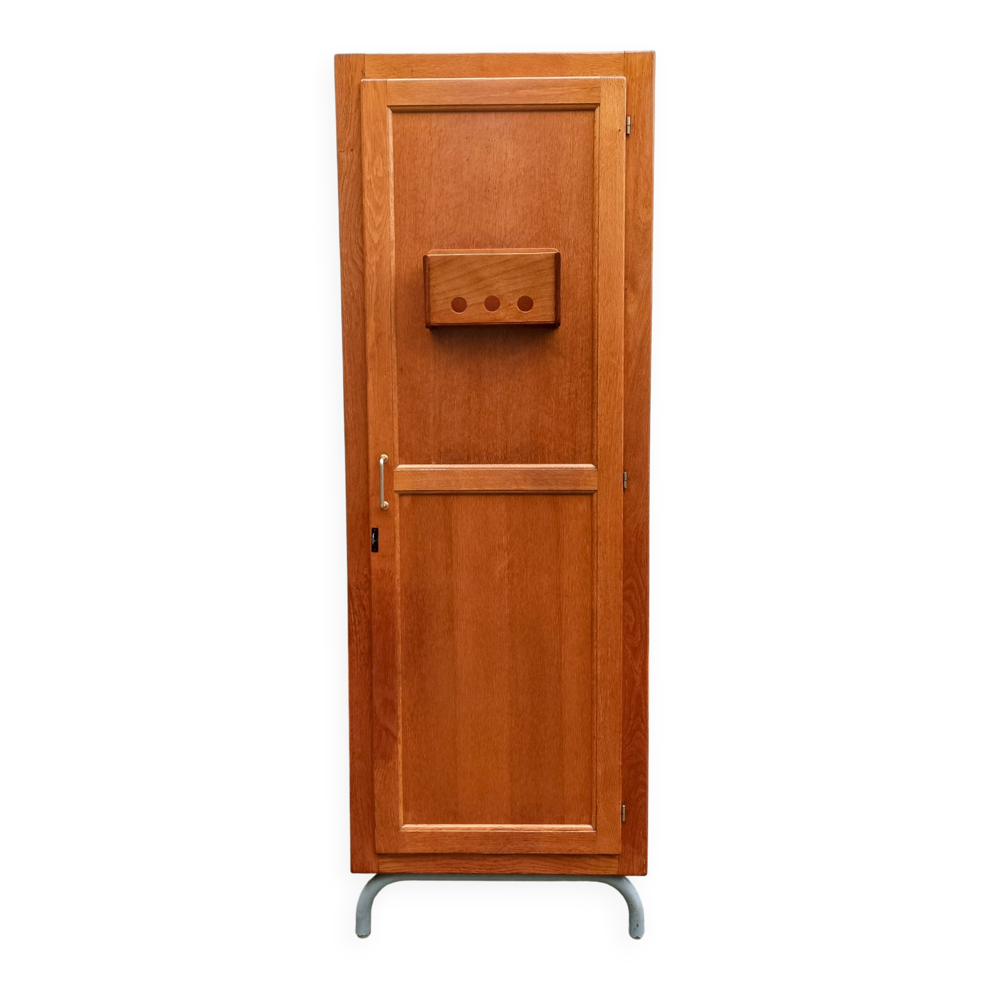 Ancien vestiaire d'internat chêne doré