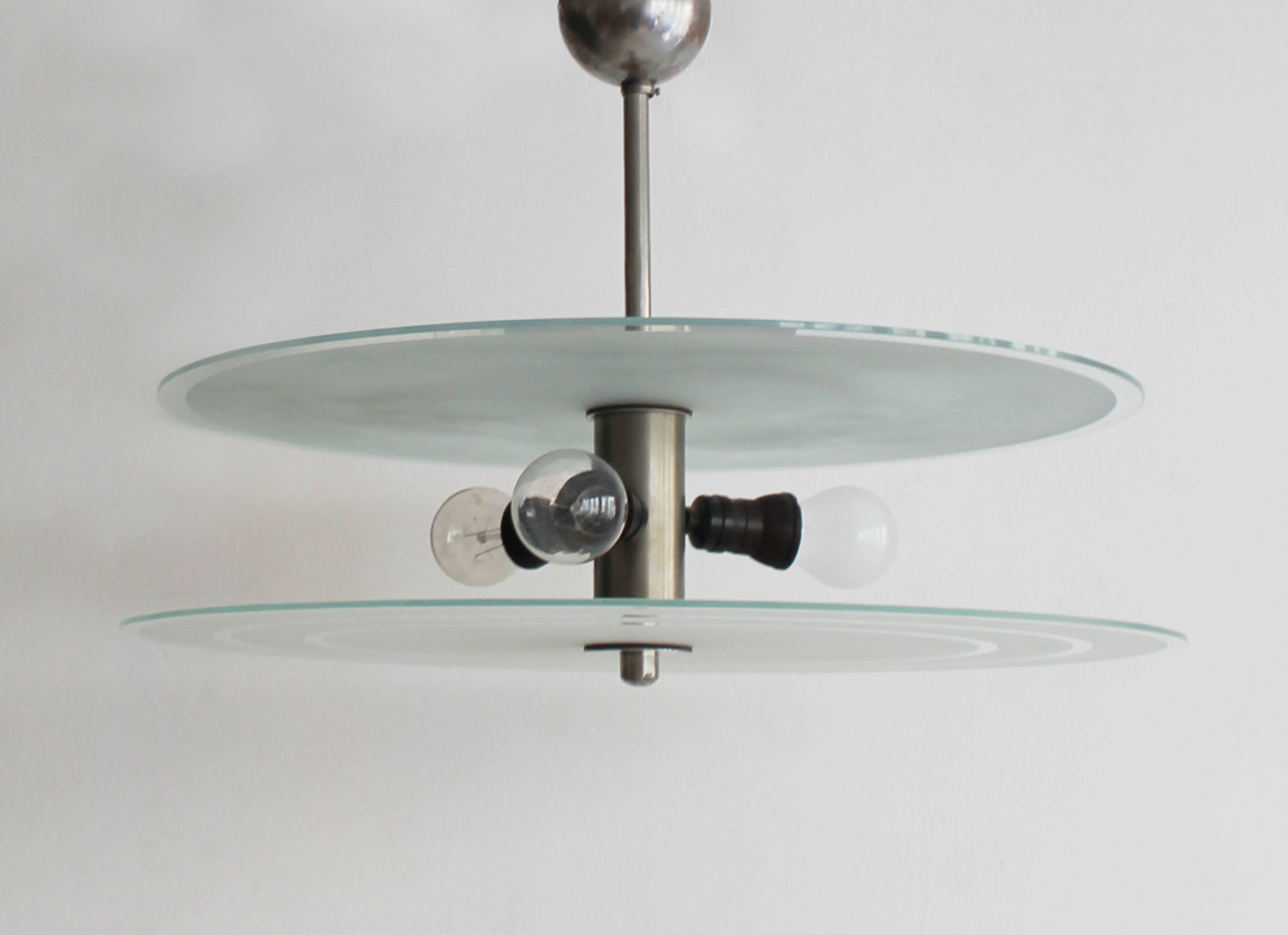 1930s Bauhaus-Style Ceiling Light