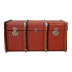 Old curved travel trunk