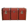 Old curved travel trunk