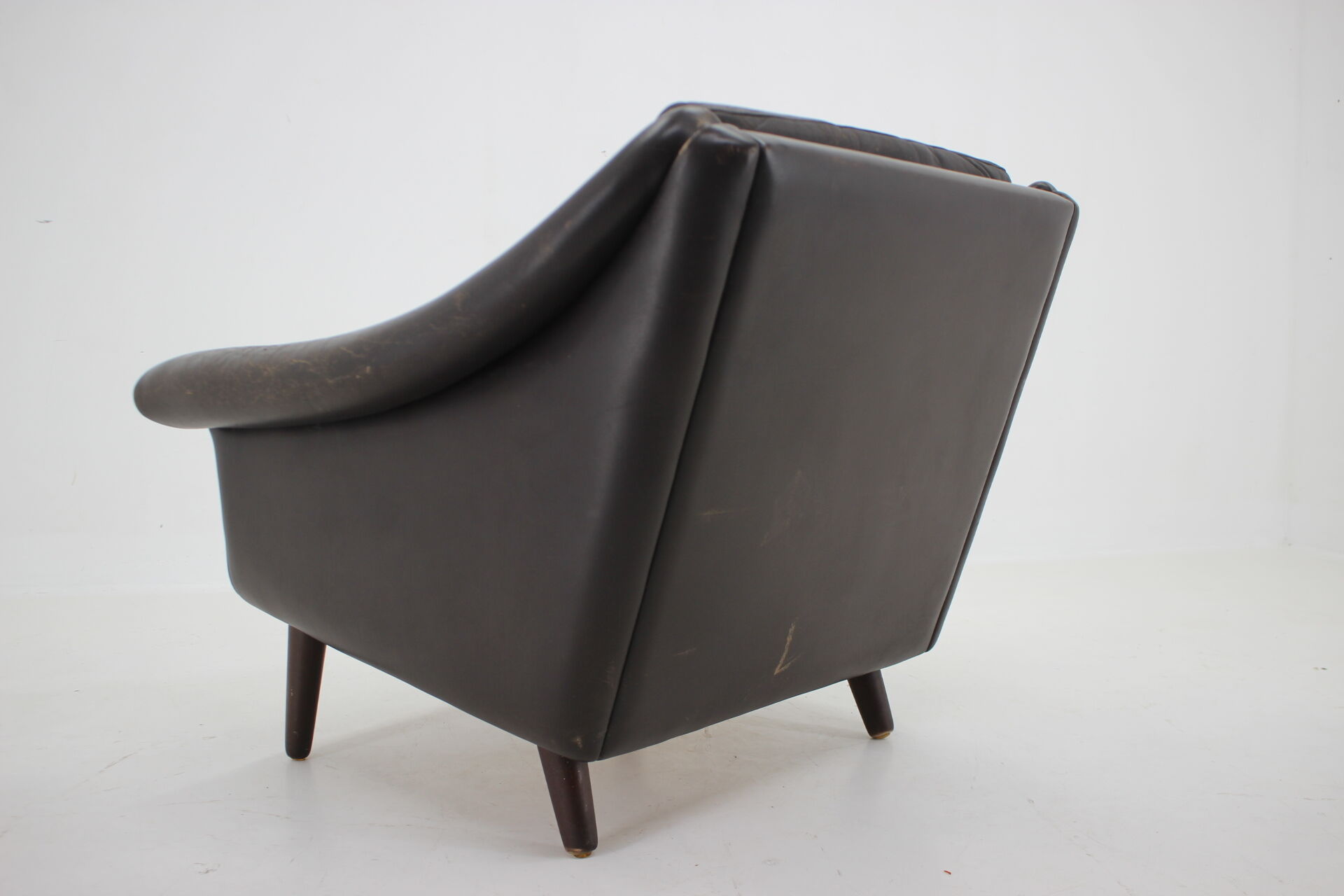 1960s Aage Christiansen ''Matador" leather danish armchair