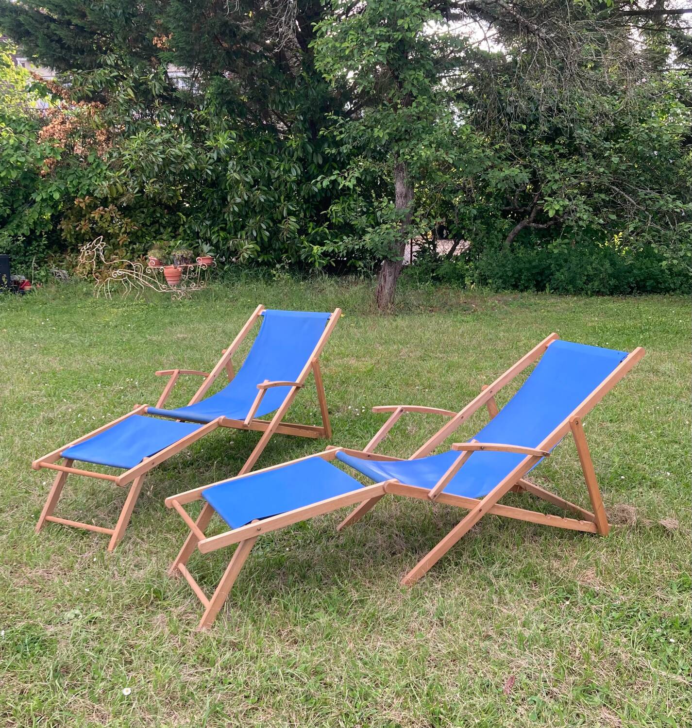 Mid 20th century sun loungers