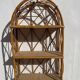Vintage wall shelf in rattan and caning — 70s bohemian spirit