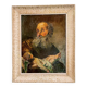 Painting signed GASSMANN (Bernard, 1942) – HSP - Old man carrying a child