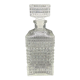 Vintage, whisky decanter, pitcher, bottle, square cap, diamond decoration, spikes, 1960s, 1970s