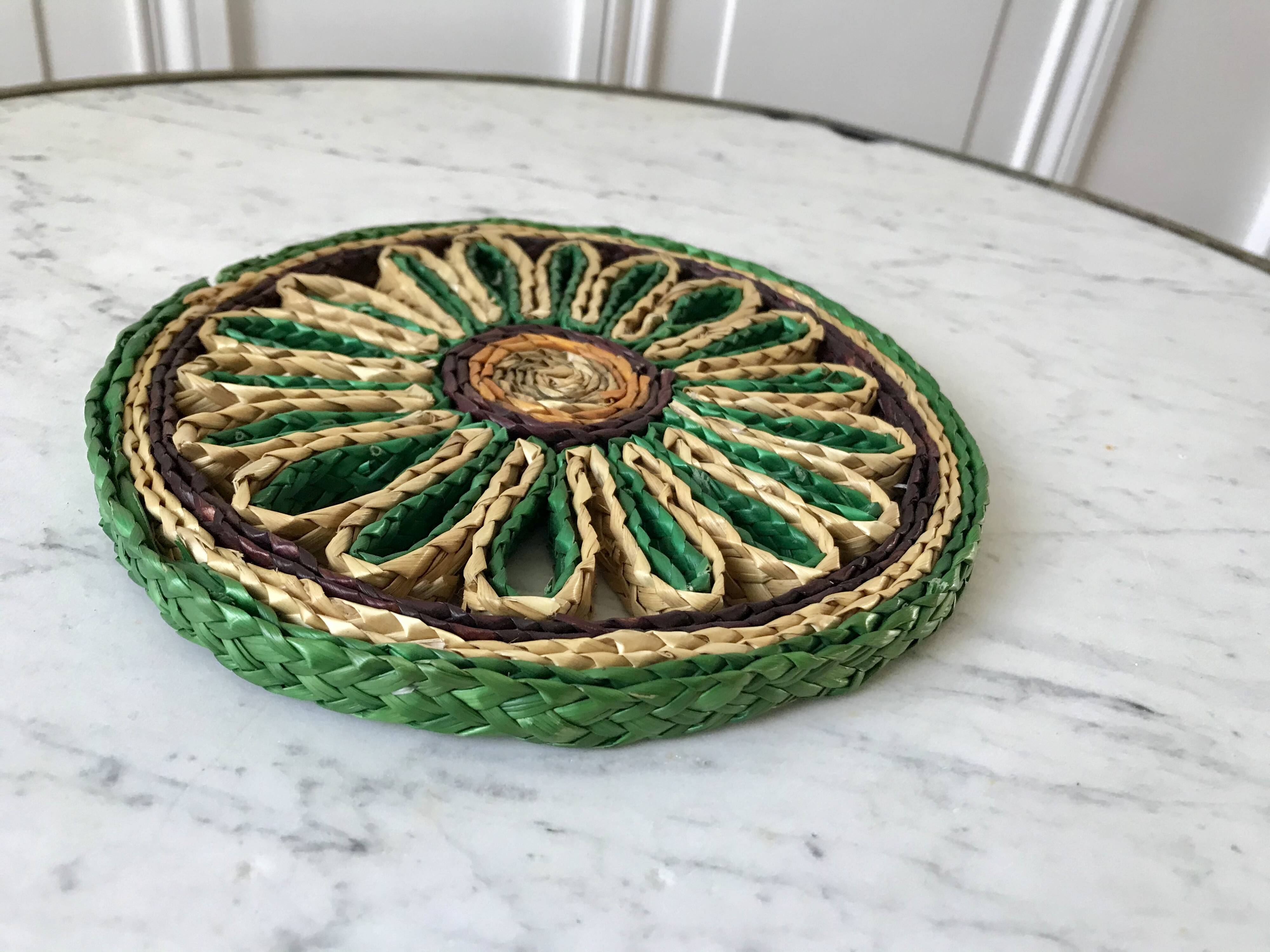 Rope trivets from the 60s and 70s