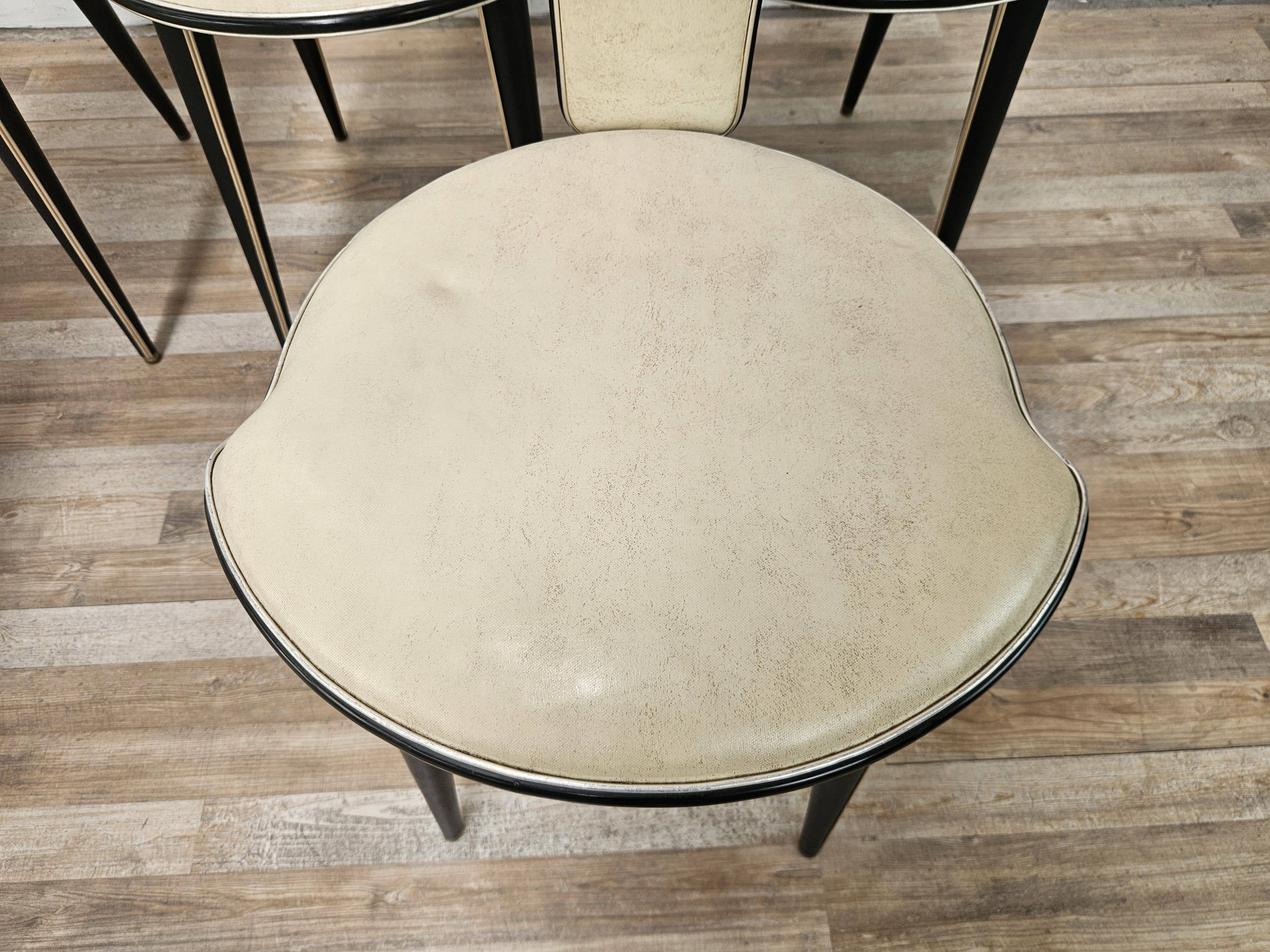Set of Six Mid-Century Modern Dining Chairs by Umberto Mascagni