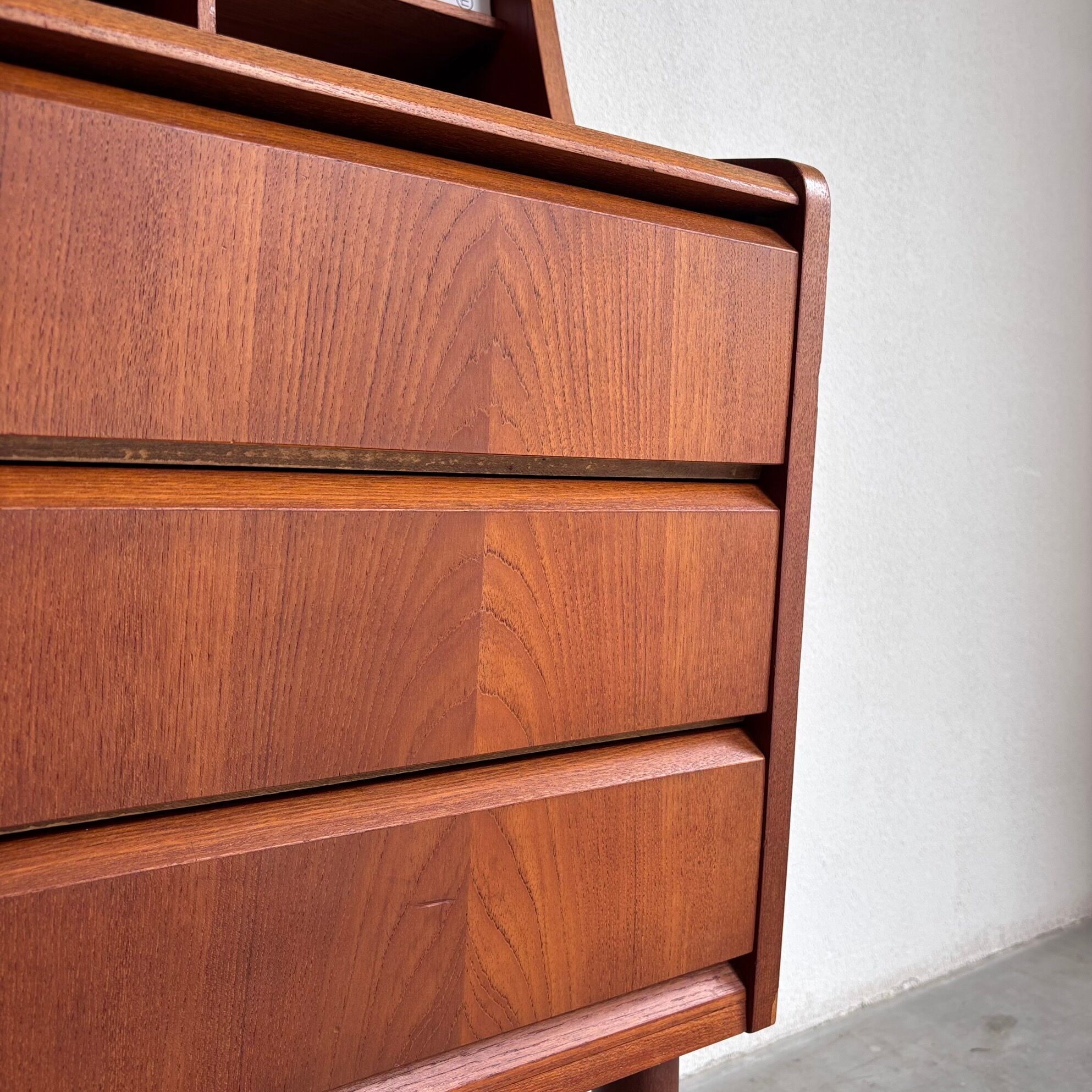 Vintage Danish secretary teak