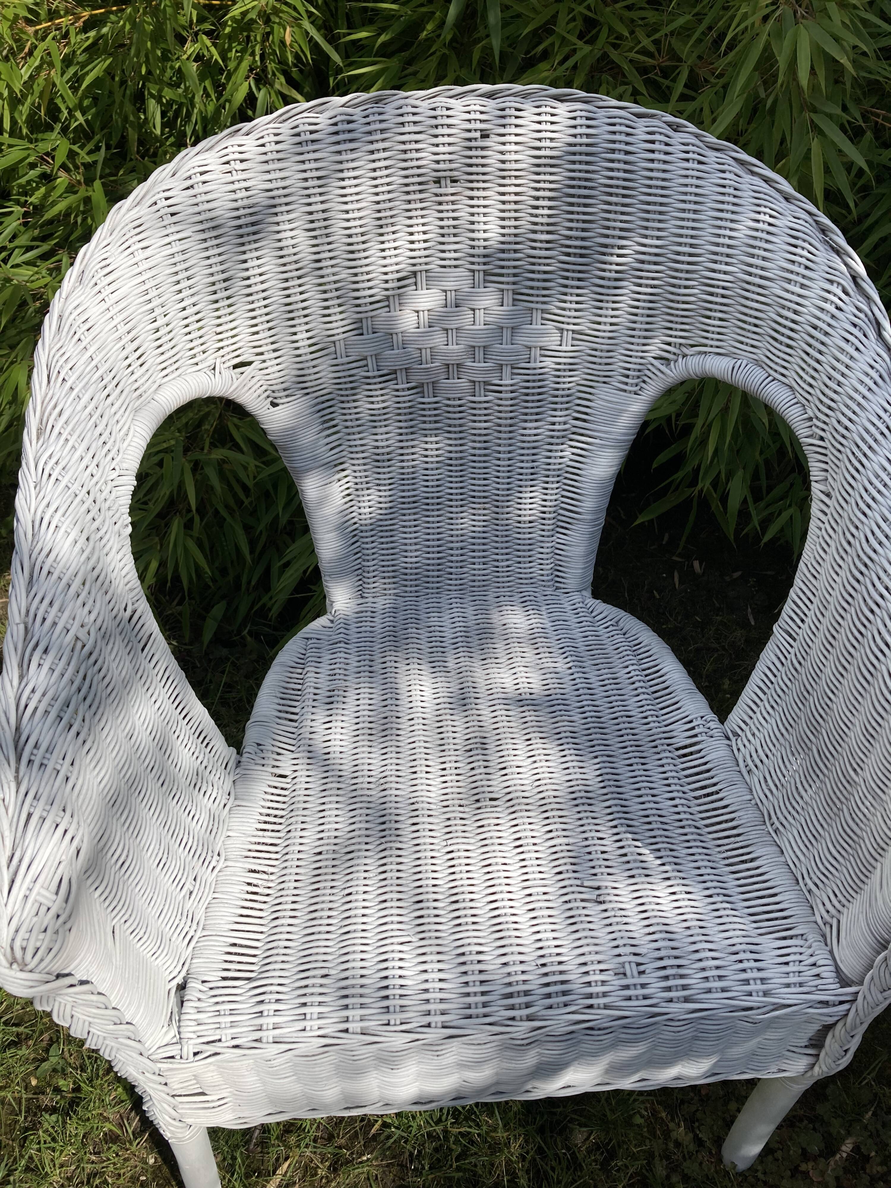 Rattan armchair