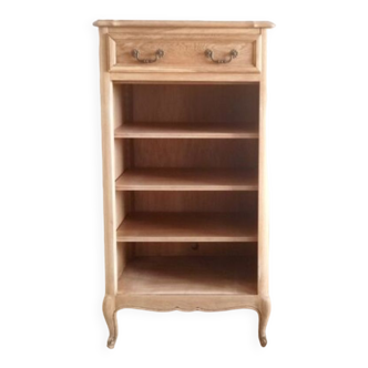 Light oak linen chest of drawers