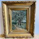 Oil painting on panel jean bain (19th-20th century)