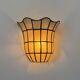 Vintage wall light, mother-of-pearl and brass, France, 1970.