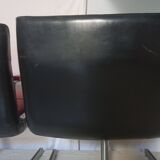 Pair of leather armchairs by Raphael Raffel from the 70s