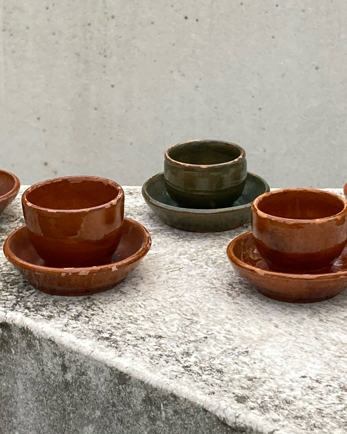 Handmade ceramic egg cups