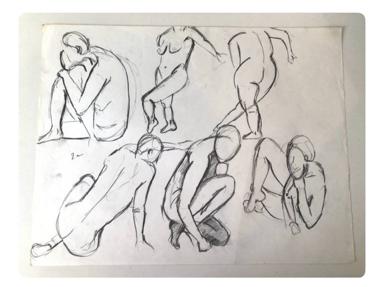 Drawing Composition nude