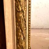 Louis XV style mirror in wood and gilded and patinated stucco 19th century