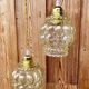 Lot de 2 suspensions baladeuse vintage.