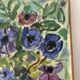 Anemones, oil on canvas signed Guette Fattal