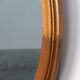 Mid century oval oak Mirror, Belgium 1950s