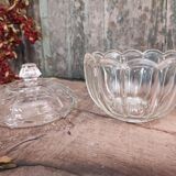 Vintage French glass candy box